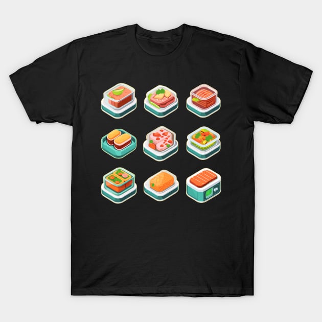 Sus Meats Lunchables Box Lunches T-Shirt by DanielLiamGill